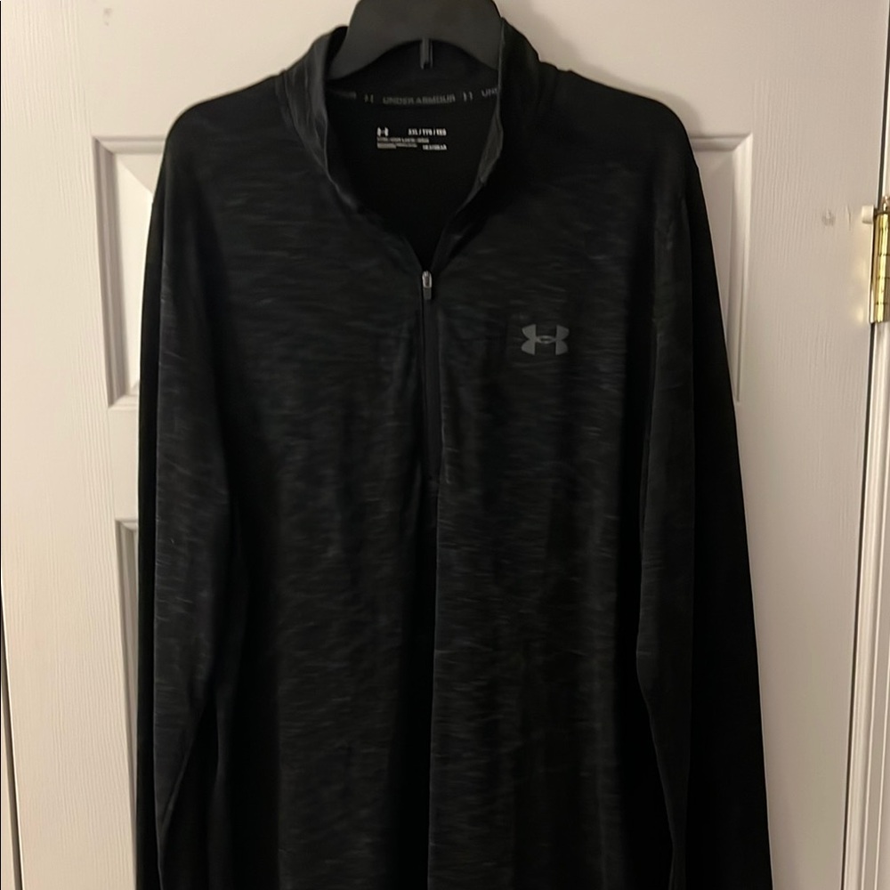 Under Armour Men's Black LS Fitted Heatgear Shirt XXL